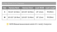 Load image into Gallery viewer, La Rue St 3-in1 harness with leash and storage pouch