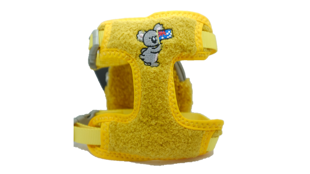 La Rue St 3-in1 harness with leash and storage pouch